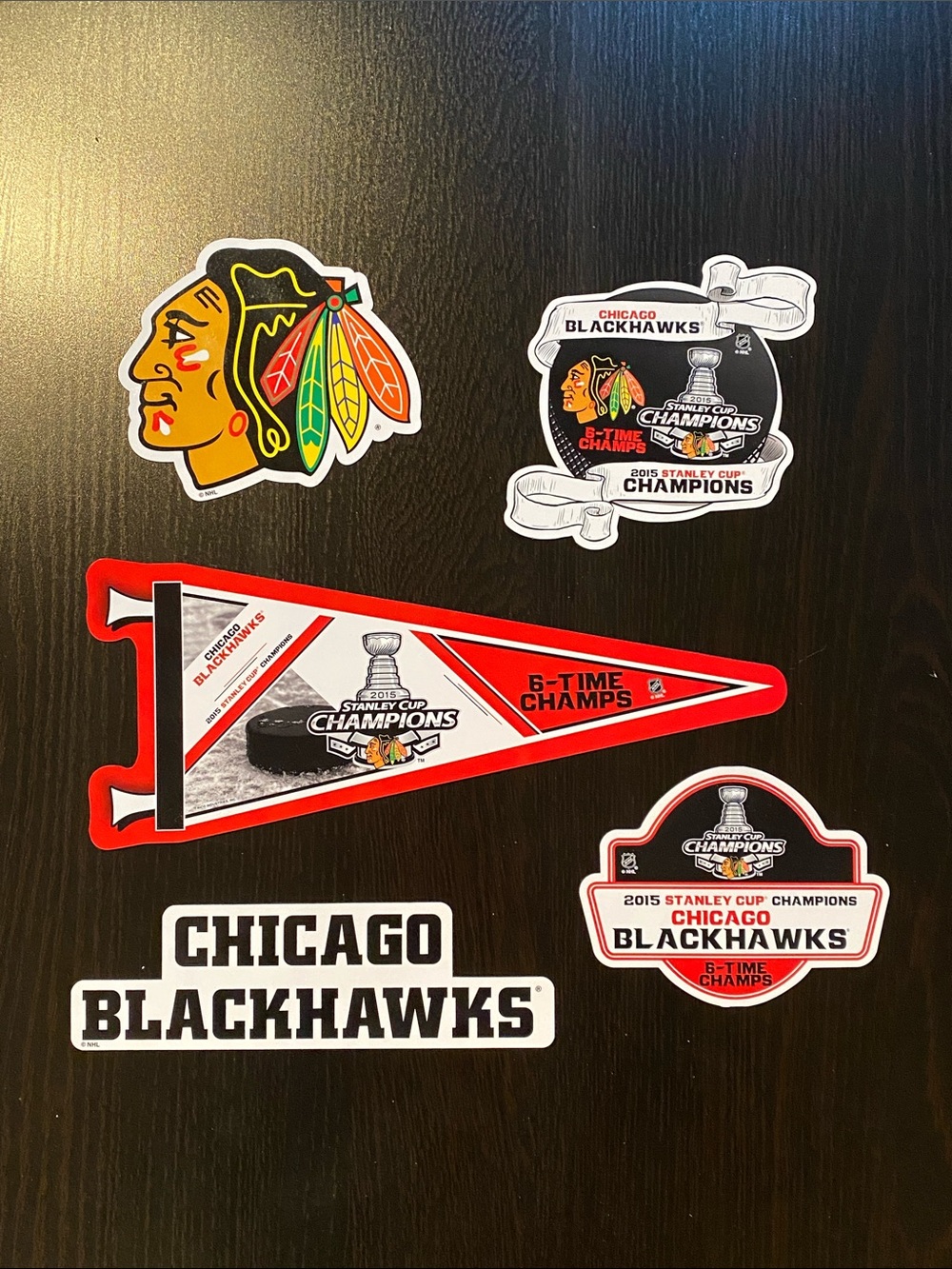 Chicago Blackhawks magnets (Lot of 5)